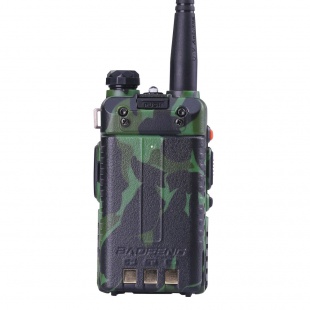 Рация Baofeng UV-5R камуфляж, диапазоны VHF/UHF, 17см антенна, гарнитура. 