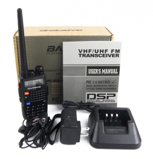 Рация Baofeng UV-5RС диапазоны VHF/UHF, LPD, PMR, гарнитура. 